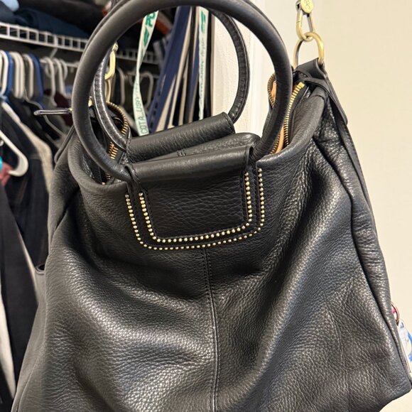 Sheila Large Satchel in Pebbled Leather - Ball Chain - Picture 3 of 7